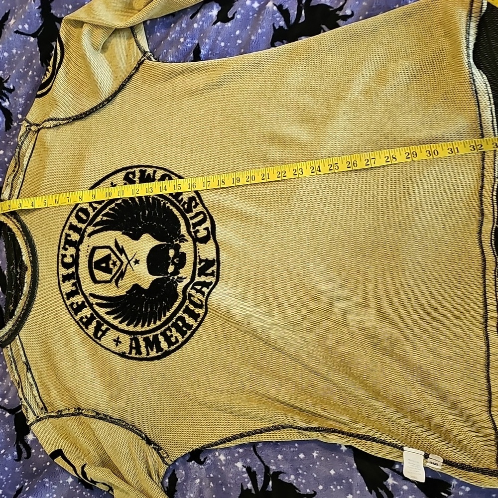 Mens Affliction Shirt XXL Reversible Thermal Shirt - Picture 7 of 8